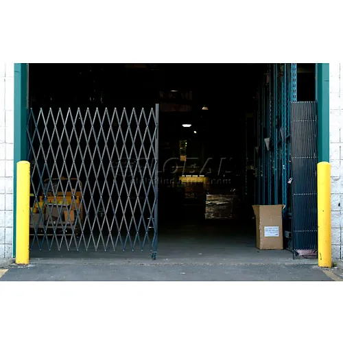 Global Industrial" Double Folding Security Gate 12'W x 8'H - Image 5