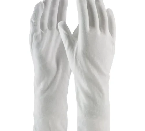 PIP® 97-500/14 CleanTeam® 14" Prem Lt Weight Inspect Gloves Cotton Lisle Unhemmed Men's