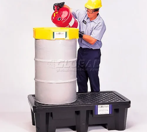 UltraTech Ultra-Spill® Economy Containment Pallet 2505 P2 2-Drum with Drain