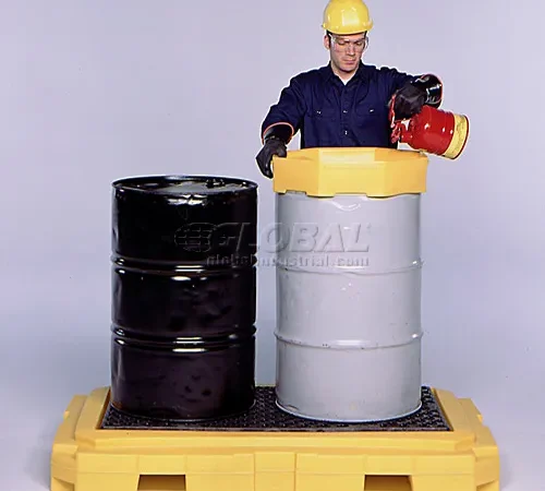 UltraTech Ultra-Spill Pallet Plus? Containment Pallet 9610 P2 2-Drum with No Drain