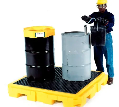 UltraTech Ultra-Spill Pallet Plus? Containment Pallet 9630 P4 4-Drum with No Drain