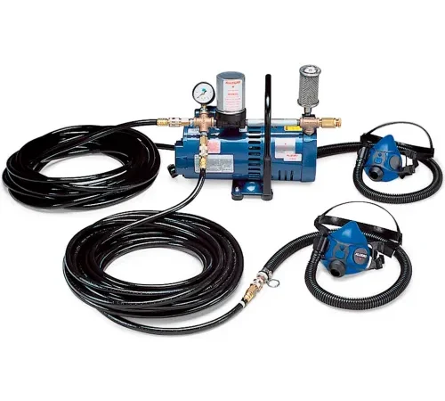 Allegro 9205-02 Half Mask Low Pressure System, 2 Workers, 50' Hose