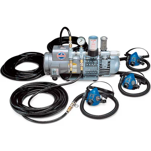 Allegro 9215-03 Half Mask Low Pressure System, 3 Workers, 100' Hose