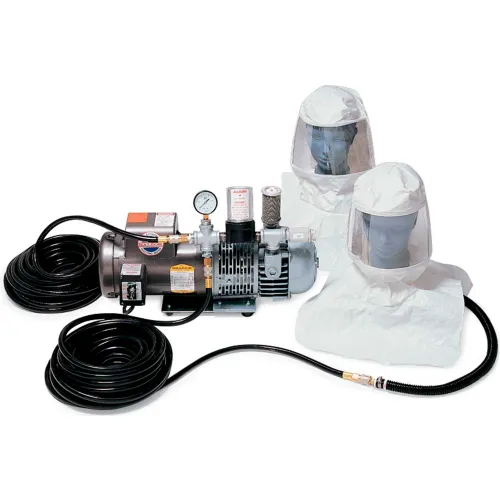 Allegro 9230-02 Tyvek™ Supplied Air Hood Low Pressure System, 2 Workers, 100' Hose