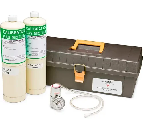 Allegro 9872-60 CO Monitor Calibration Kit (2 Gases, 1 Regulator, 1 Tubing)