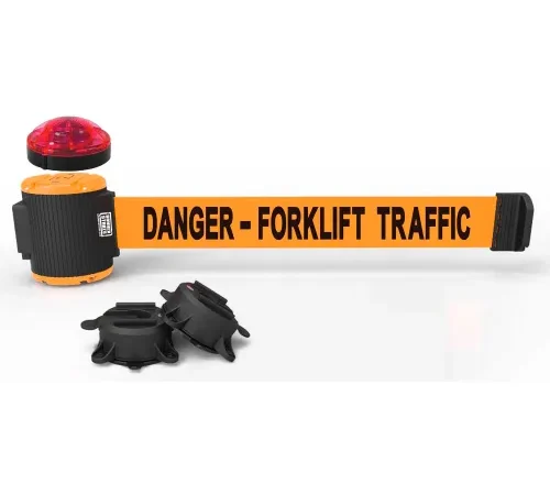 Orange Danger Forklift Traffic retractable barrier
