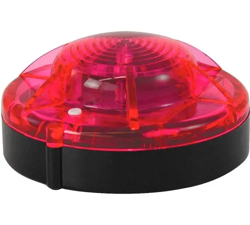 Red round LED safety beacon light