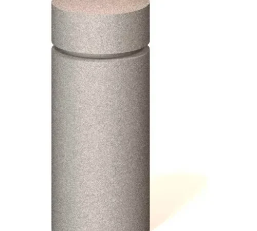 Petersen Manufacturing AL-1 Round Concrete Bollard, 12" Dia X 30" H, Type B Mount, Tan