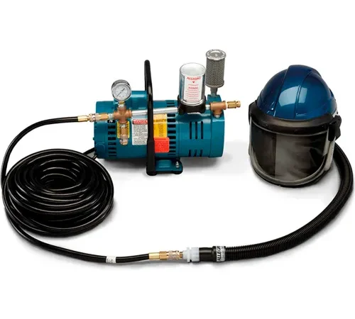 Allegro 9247-01 Deluxe Supplied Air Shield/Helmet System, 1 Worker, 50' Hose