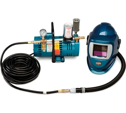 Allegro 9248-01 Deluxe Supplied Air Shield/Helmet System, 1 Worker, 50' Hose & ADF