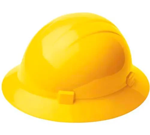 Yellow construction hard hat