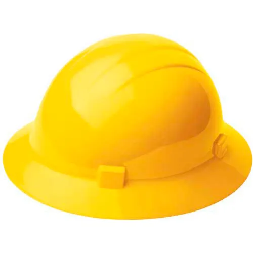 Yellow construction hard hat
