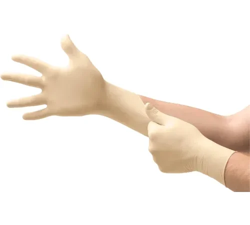 Ansell MICROFLEX® Diamond Grip® MF-300 Latex Gloves, Powder-Free, Beaded, Size S, 100/Pack