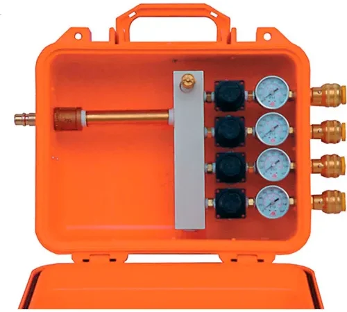 Air Systems 4-Outlet Remote Point-of-Attachment Box, Independent Regulator, Hansen Fitting, POA-4R