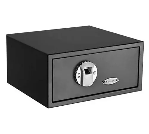 Barska Biometric Fingerprint Pistol Safe AX11224 - 16-1/2"W x 14-1/2"D x 7-3/4"H, Black