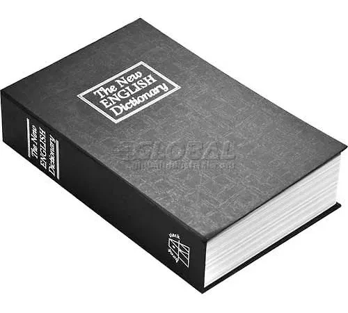 Barska Hidden Dictionary Book Diversion Safe AX11680 with Key, 6-1/4"W x 2-1/4"D x 9-1/2"H, Black