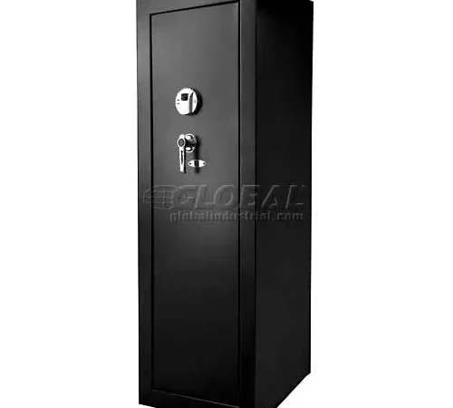 Barska Extra Large Biometric Rifle Safe AX11780 - 19-3/4"W x 16"D x 57"H, Black