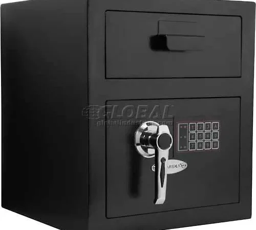 Barska Standard Keypad Depository Safe AX11932 - 13-3/4"W x 13-3/4"D x 16"H, Black
