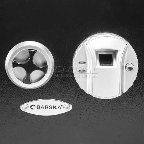 Barska Biometric Wall Safe AX12038 - 15-1/2"W x 3-3/4"D x 20-3/4"H, Black - Image 5