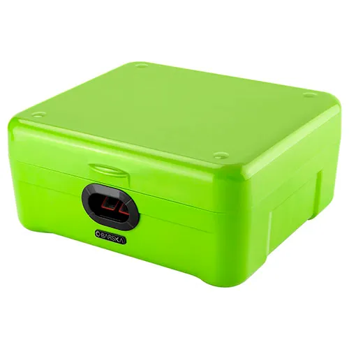 Barska iBox Secure Storage Device With Biometric Lock AX12458 11-1/4" x 11" x 5-1/2" Green