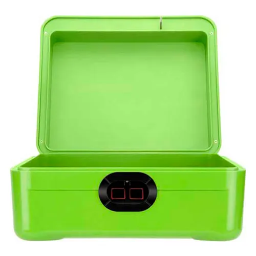 Barska iBox Secure Storage Device With Biometric Lock AX12458 11-1/4" x 11" x 5-1/2" Green - Image 3