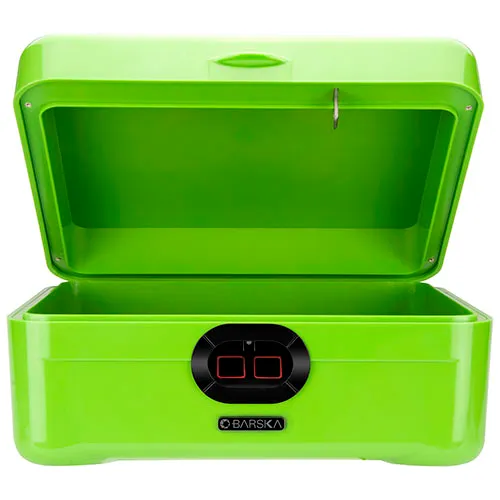 Barska iBox Secure Storage Device With Biometric Lock AX12458 11-1/4" x 11" x 5-1/2" Green - Image 4