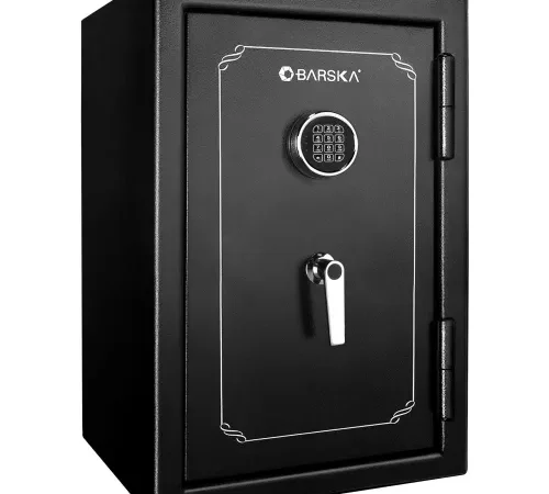 Barska? Fireproof Safe Vault 4.39 Cubic Feet, 20"W x 20"D x 30"H - Black