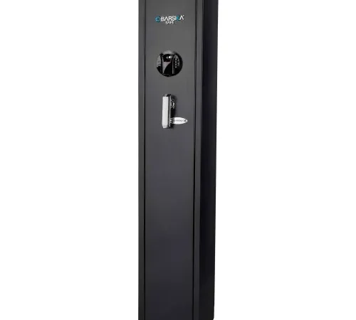 Barska AX12760 Biometric Keypad Rifle Safe - 8-5/8"W x 9-13/16"D x 52-3/16"H, 1.83 Cubic Ft.