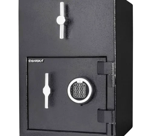 Barska AX13308 Rotary Hopper Keypad Depository Safe - 14"W x 14"D x 20"H, 1.15 Cubic Ft.