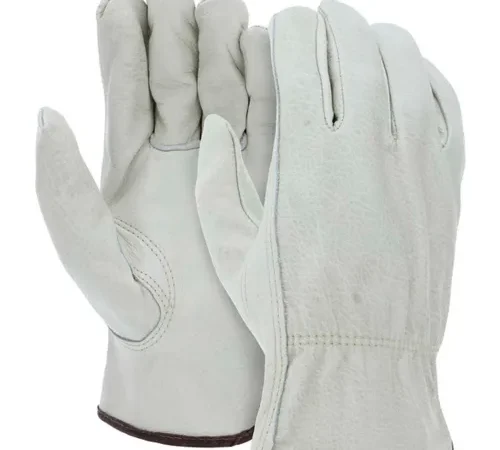 Memphis 3215M Economy Leather Driver Gloves, Medium, Beige