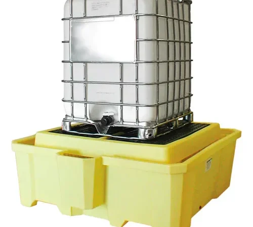 ENPAC? IBC 2000i" IBC Spill Pallet with Drain 73"L x 80-1/2"W x 29-1/2"H