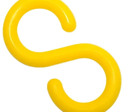 Mr. Chain® Connecting S-Hooks, 2", Yellow, Pack of 25
