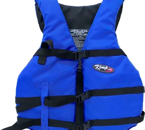 Kemp Adult Universal Life Vest, Royal Blue & Black, 20-002-ADULT-BLU