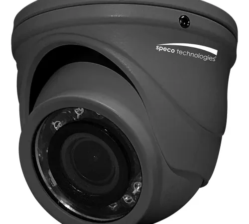 HD-TVI 4MP Mini-Turret Color Camera, 2.9mm Fixed Lens, Dark Grey Housing