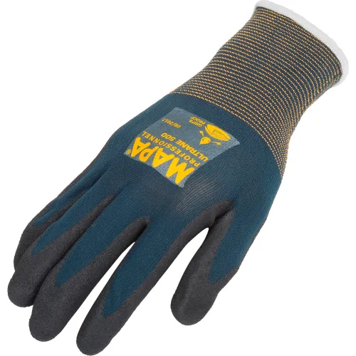 Mapa coated work glove with knit cuff