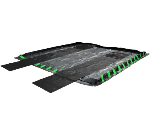 UltraTech 8344 Ultra-Containment Berm?, Track Belts, 30" x 66', Set of 2, Green, 18 oz. PVC