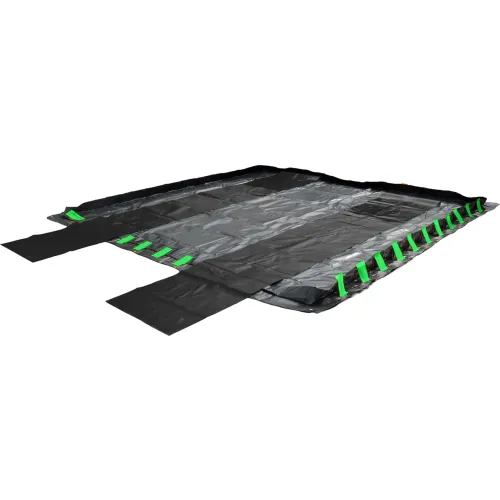 UltraTech 8344 Ultra-Containment Berm, Track Belts, 30" x 66', Set of 2, Green, 18 oz. PVC