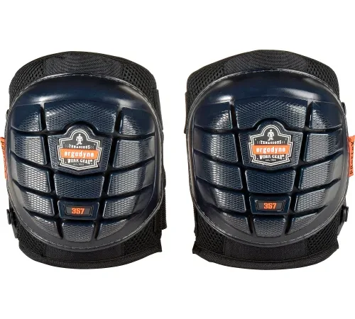 Ergodyne? ProFlex? 357 Lightweight Gel Knee Pads, Short Cap, Black, 18457
