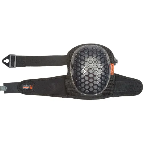 Ergodyne ProFlex 367 Lightweight Gel Knee Pads, Round Cap, Black, 18467 - Image 4