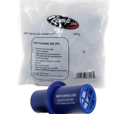 Kemp USA Training Valve, Royal Blue, Pack Of 10