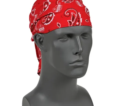 Ergodyne® Chill-Its® 6710 Evaporative Cooling Triangle Hat, Red Western, One Size