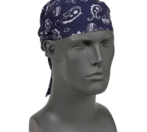 Ergodyne® Chill-Its® 6710 Evaporative Cooling Triangle Hat, Navy Western, One Size