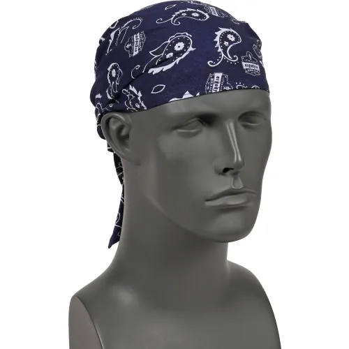 Ergodyne® Chill-Its® 6710 Evaporative Cooling Triangle Hat, Navy Western, One Size