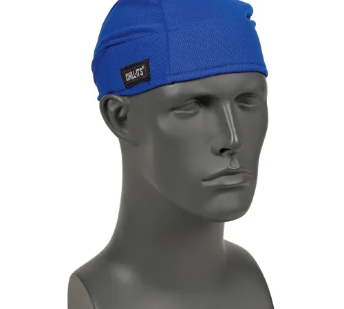 Ergodyne® Chill-Its® 6615 High-Performance Dew Rag, Blue, One Size