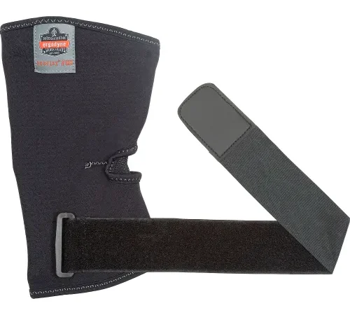 Ergodyne® Proflex® 655 Neoprene Elbow Sleeve with Strap, Black, Large