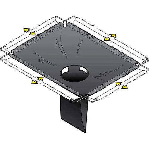UltraTech Ultra-Drain Guard, Economy Frame Model, 16" x 20" to 28" x 36", 1 Pack, Black - Image 2