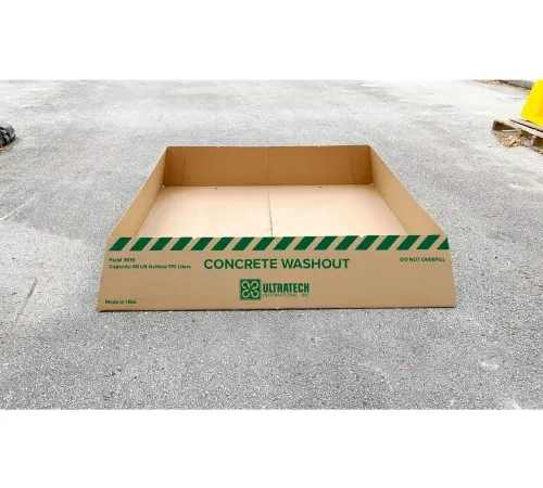 UltraTech Ultra-Concrete Washout Berm, Economy Model, 30" x 30", Brown