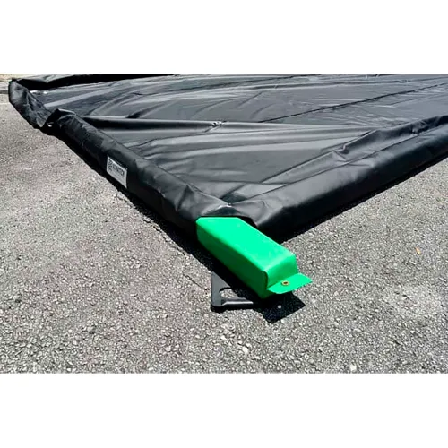 UltraTech Ultra-Containment Berm, Foam Wall Plus, 12' x 30', Copolymer 2000, Black/Green - Image 3