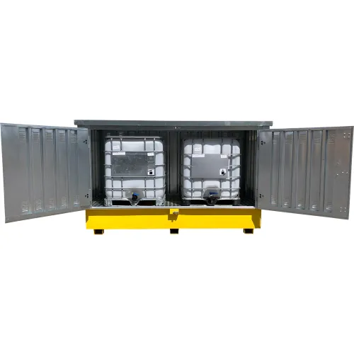 UltraTech Ultra-Twin IBC Hard Top, Steel Model, Silver/Yellow - Image 2