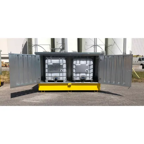 UltraTech Ultra-Twin IBC Hard Top, Steel Model, Silver/Yellow - Image 3